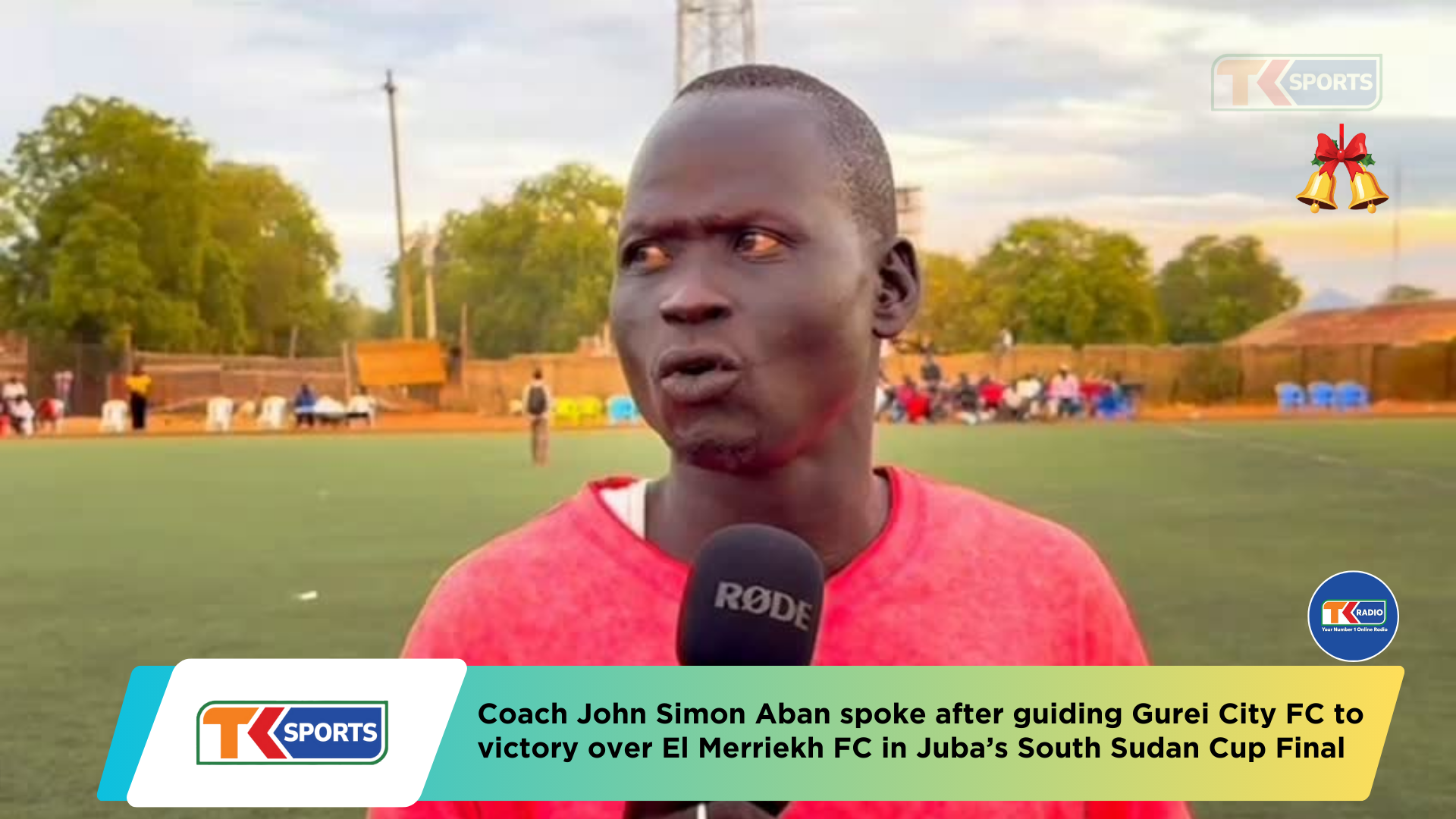 Gurei City FC Head Coach John Simon Aban Guided His Side To Victory Over El Merriekh Fc In Juba\'s South Sudan Cup Final