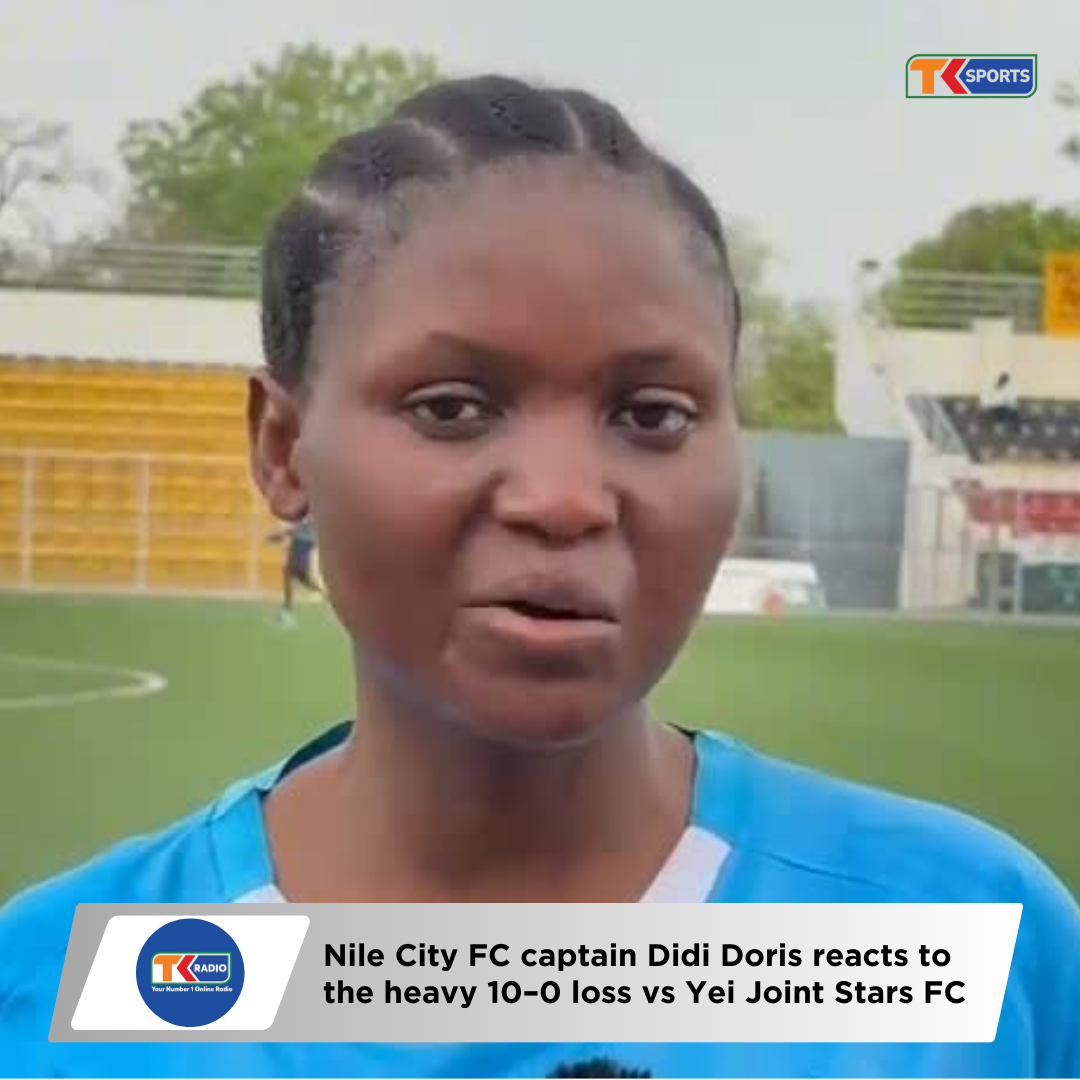 Nile City FC captain Didi Doris reacts to heavy 10-0 defeat against Yei Joint Stars FC